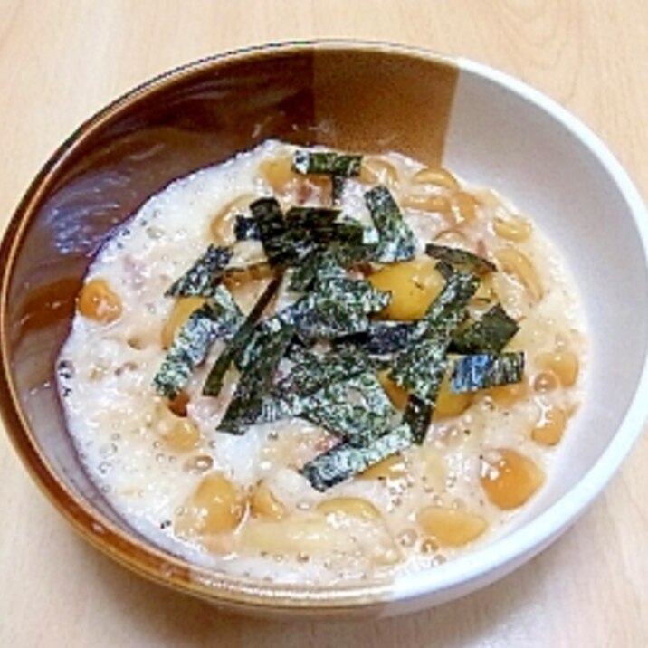 なめこの醤油麹とろろ